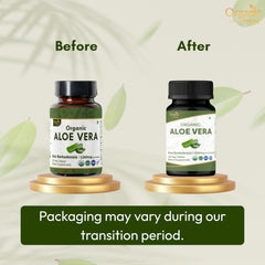 Close-up of Organic Spree Aloe Vera Tablet