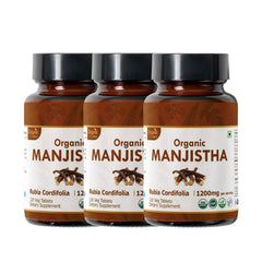 Organic Spree Manjistha 120 tablets bottle front label