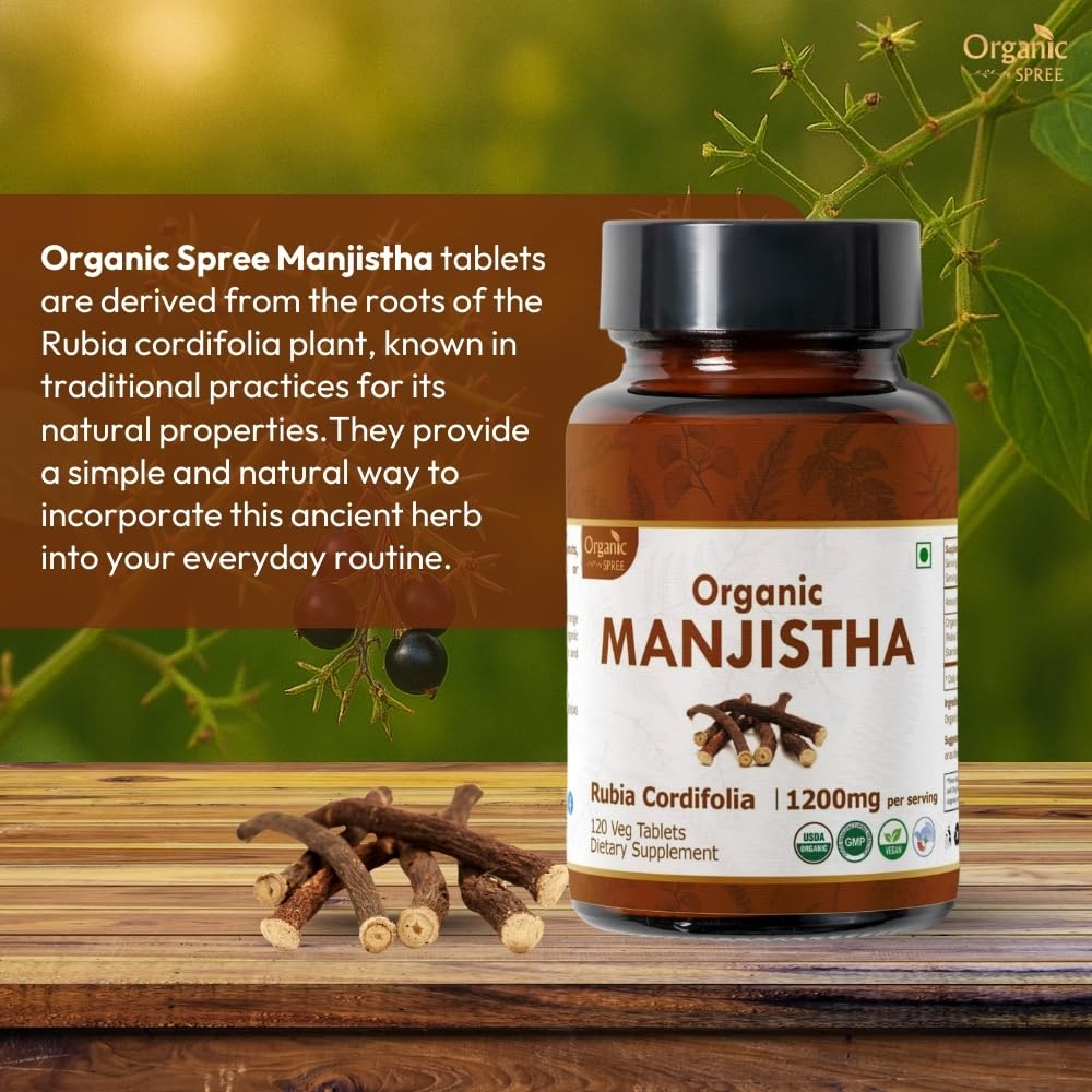 Manjistha 120 tablets pack 3 side view
