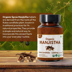 Manjistha 120 tablets pack 3 side view