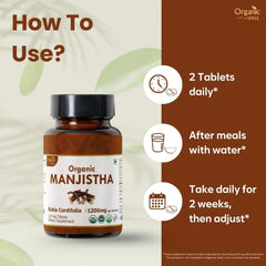 Organic Spree Manjistha product label and nutrition facts