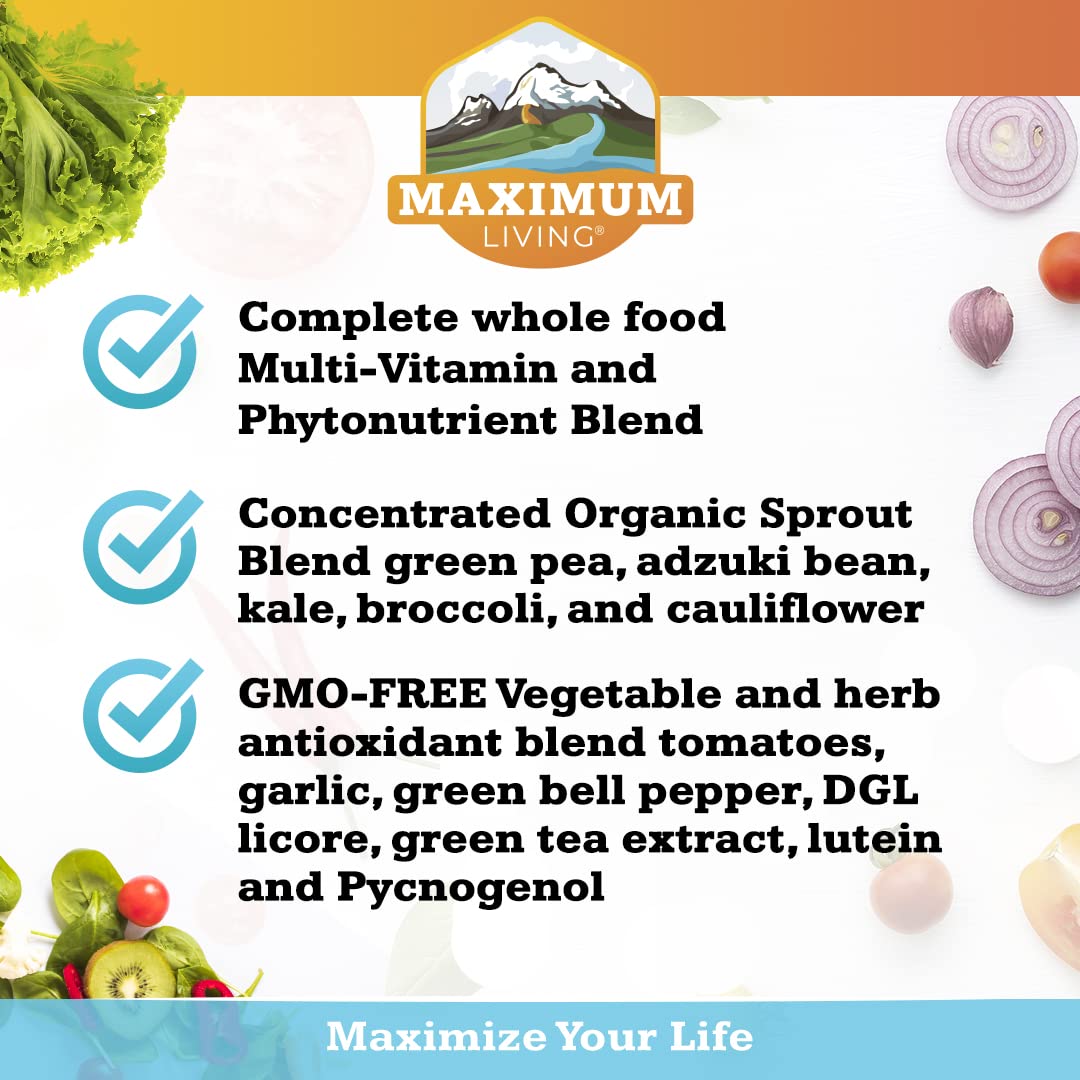 Organic sprouts and phytonutrients visualization