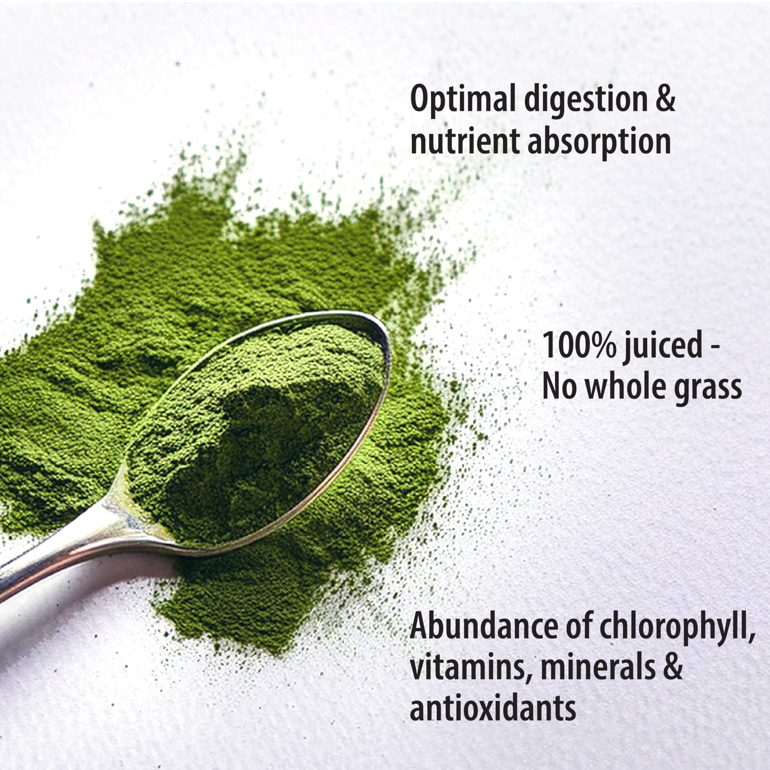 Organic certification badge on Wheat Grass Powder packaging