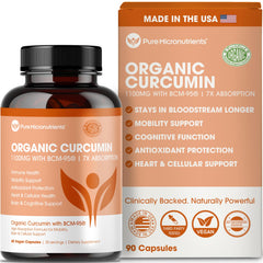 Hero image for Organic Turmeric Curcumin with BCM-95 and Black Pepper