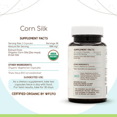 USDA Organic certification label for HerbEra Corn Silk