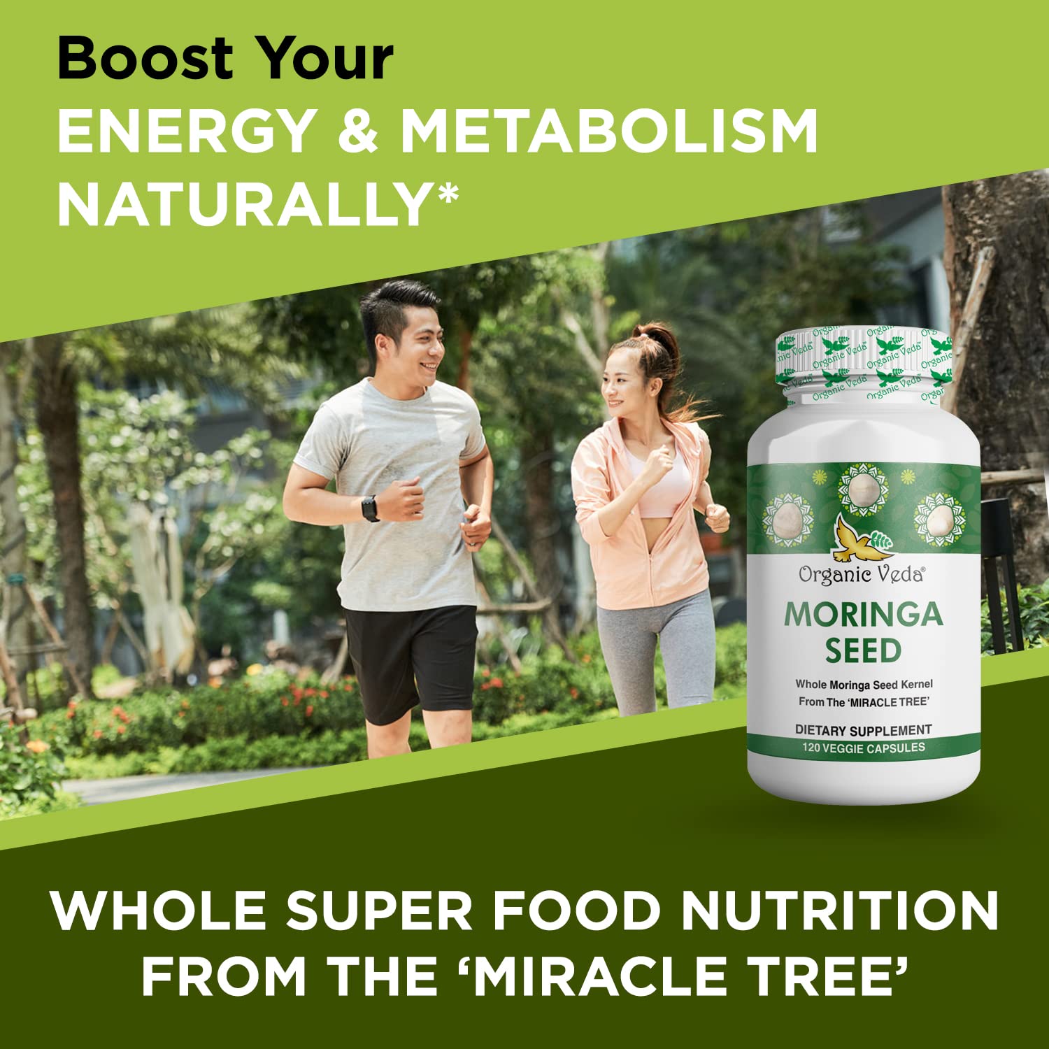 Omega 3-6-9 fatty acids concept for moringa supplement