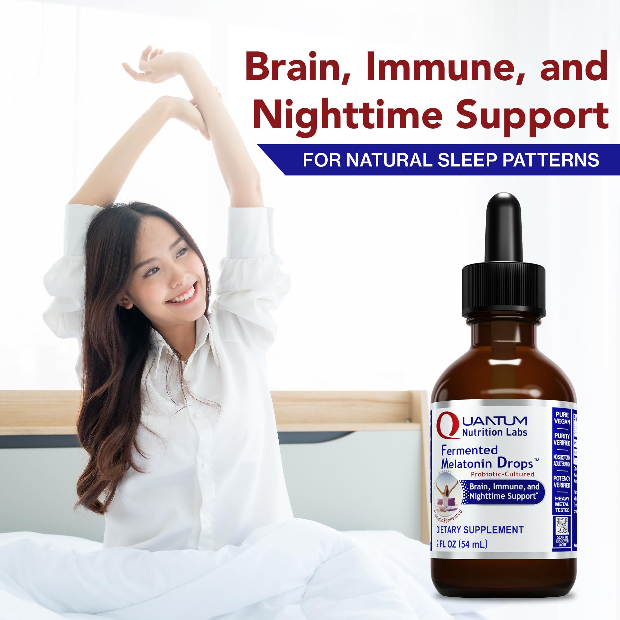 Organic vegan melatonin liquid formula