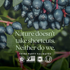 Certified organic vegetables and herbs used in the product