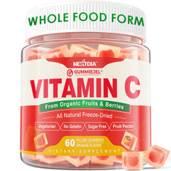 Bottle label: Organic Vitamin C Gummies 120mg for Adults