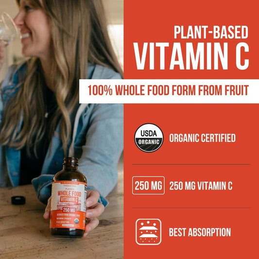 Whole-food vitamin C ingredients from organic fruits
