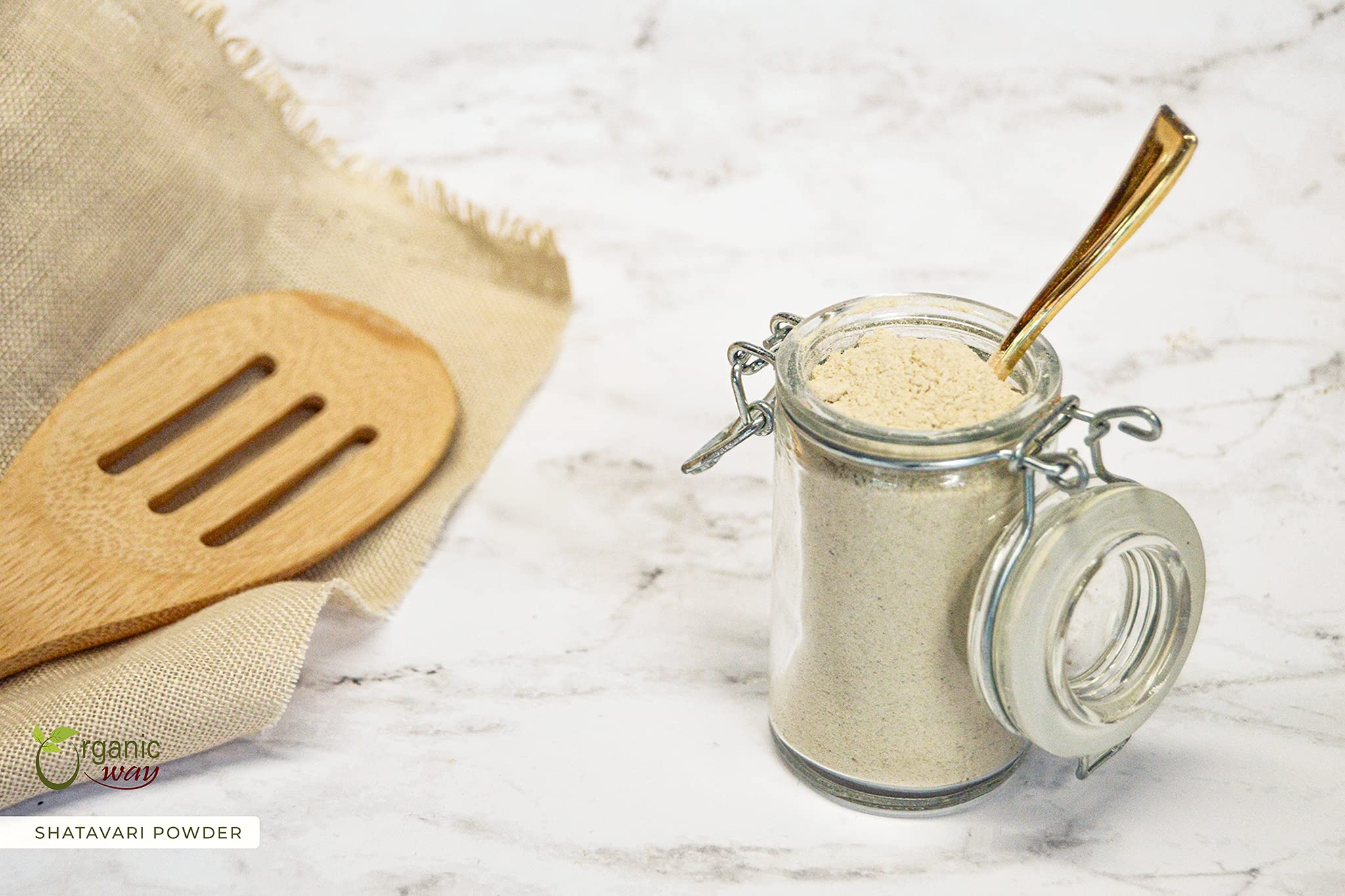 Ingredients panel for Organic Way Shatavari Powder