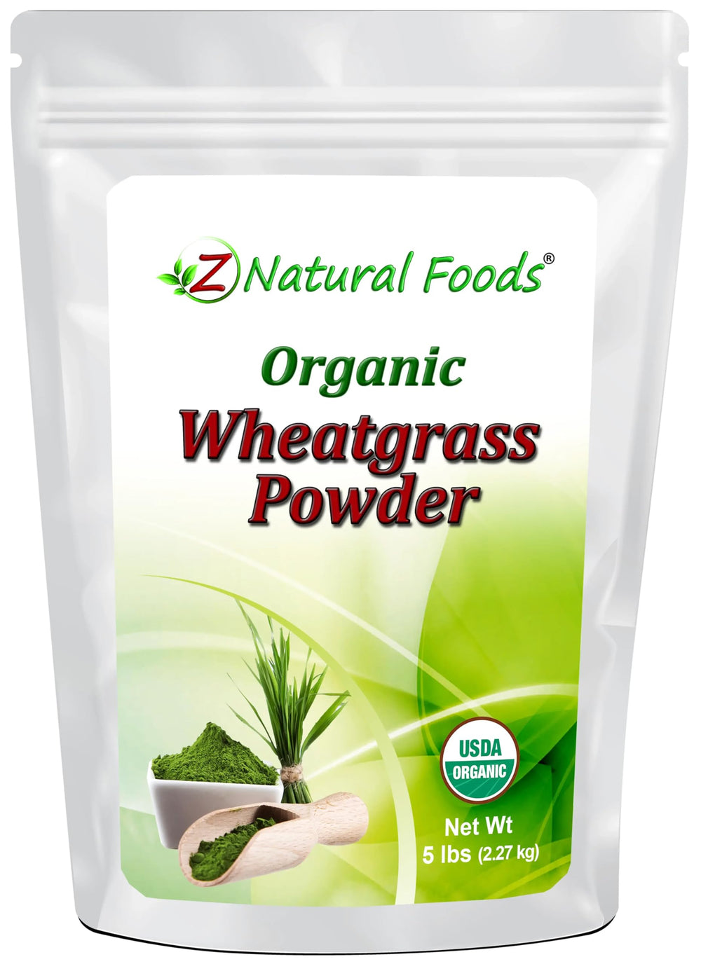 Organic wheatgrass powder 5 lb bulk packaging