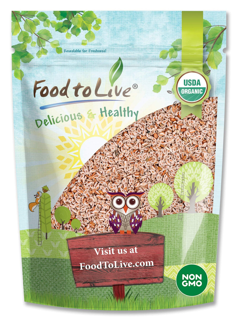 Organic Whole Psyllium Seeds 8oz packaging