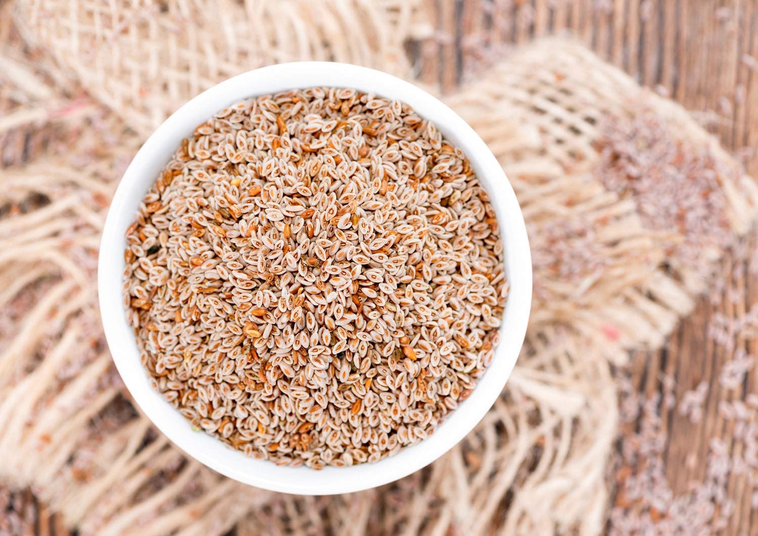 Psyllium seeds used as natural thickener in cooking