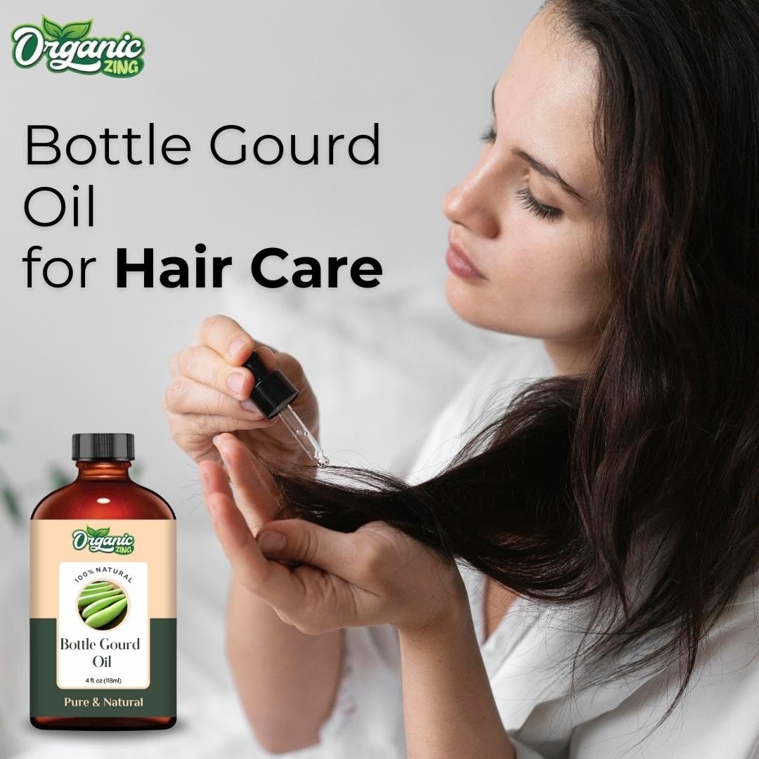 Organic Zing Bottle Gourd Oil skin-care-application for nourishing routine.