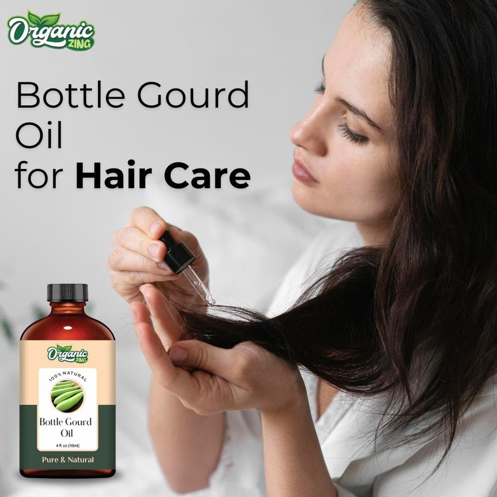 Organic Zing Bottle Gourd Oil skin-care-application for nourishing routine.