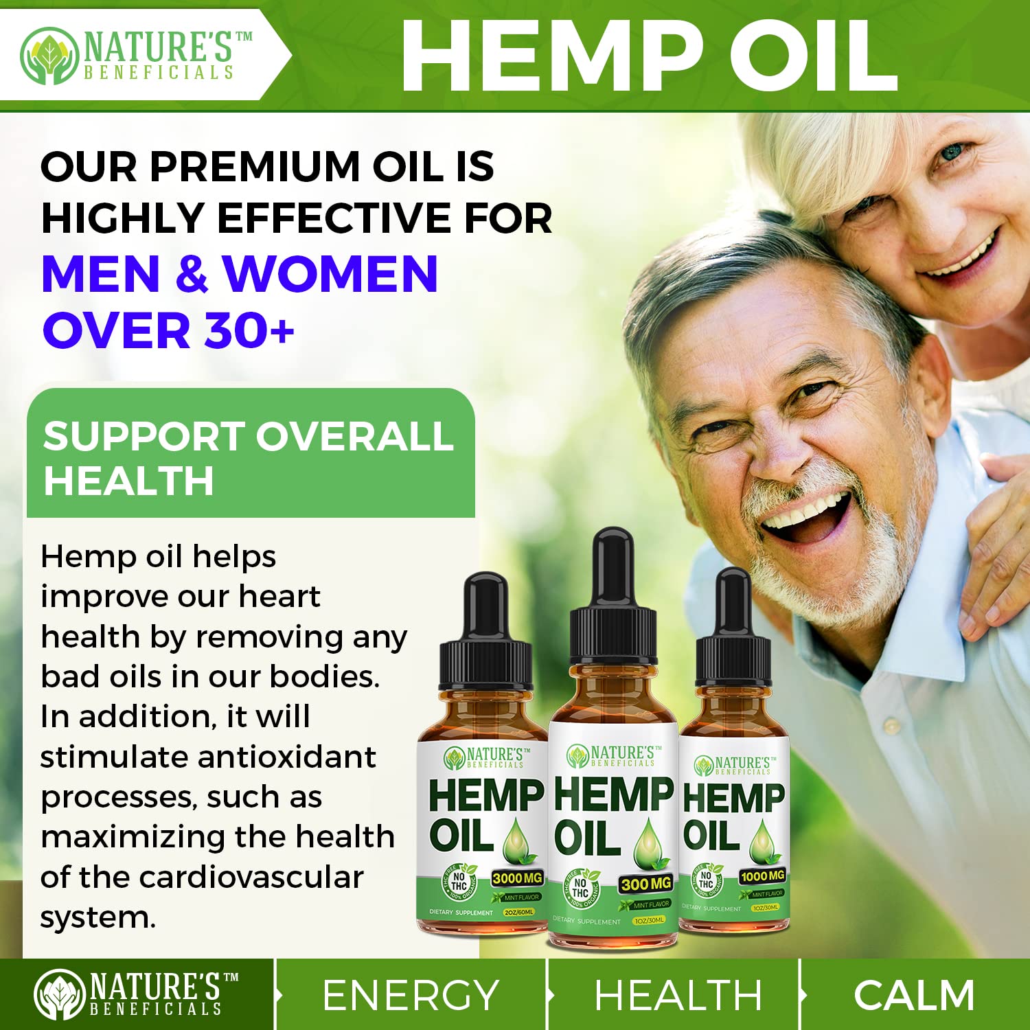 Organic hemp seed oil blend for enhanced absorption