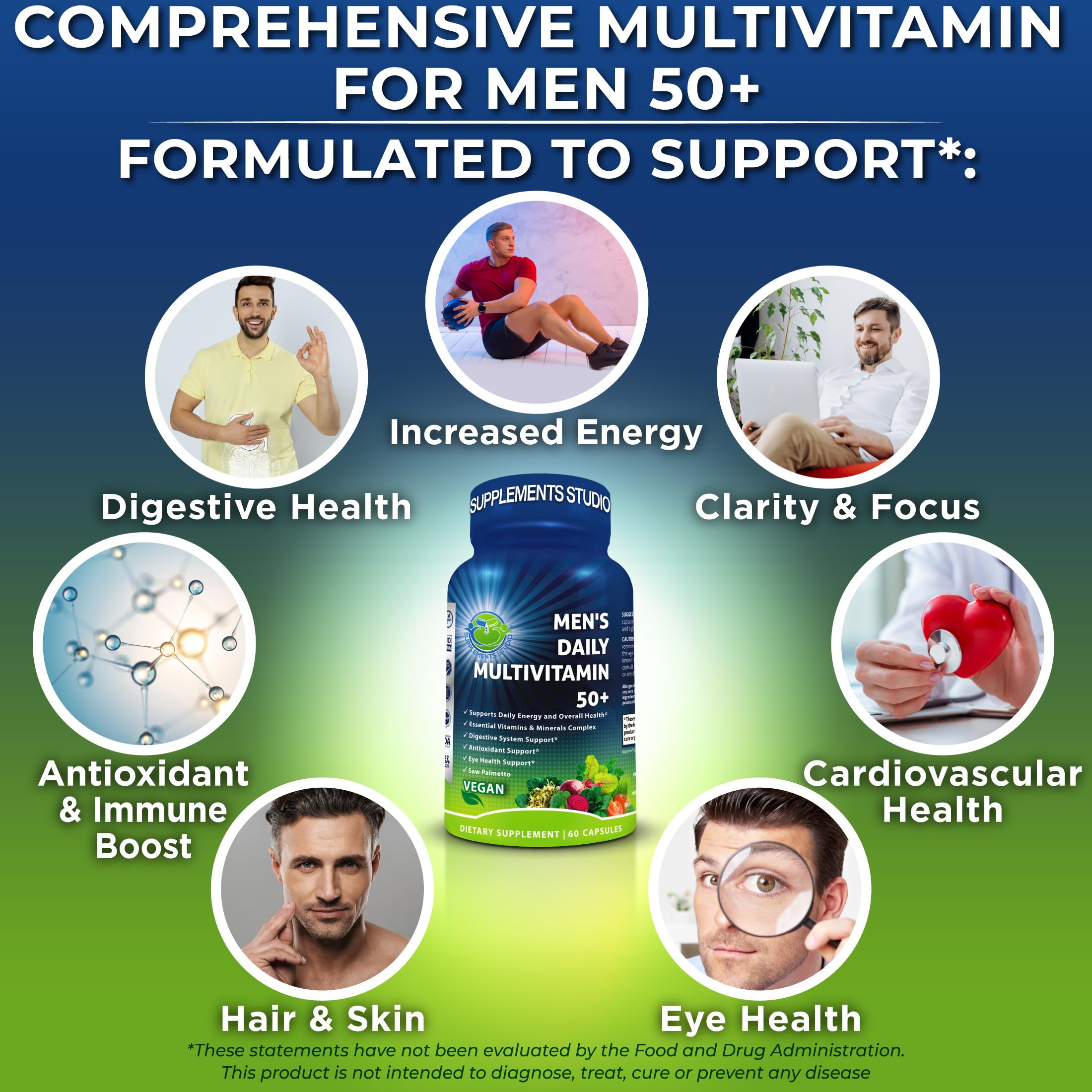 Organic superfoods blend including alfalfa, moringa, spirulina