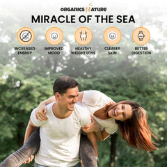 Graphic showing omega-3-6-9 profile for ORGANICS NATURE capsules