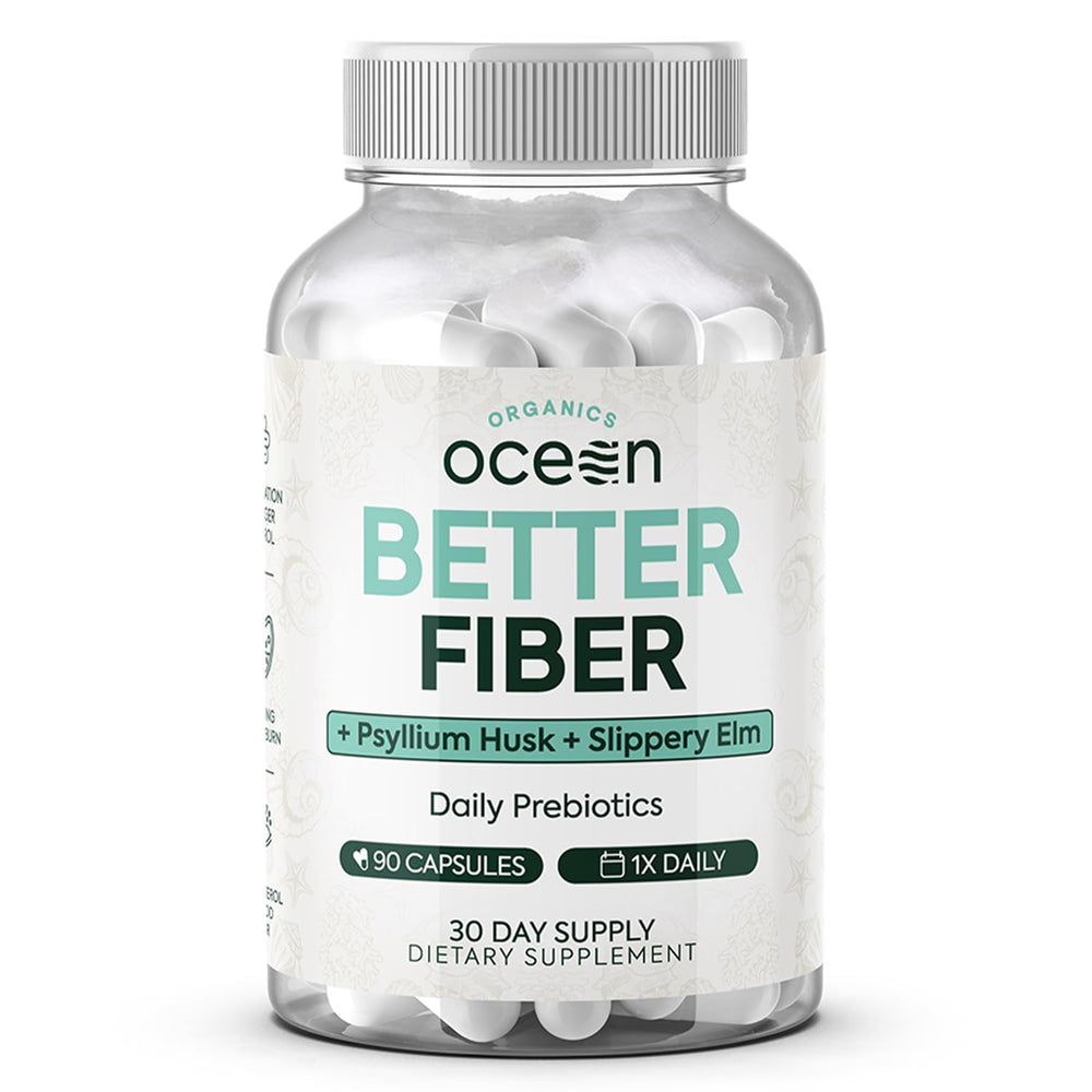 Organics Ocean Better Fiber bottle front view