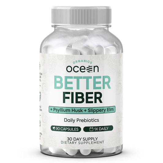 Organics Ocean Better Fiber bottle front view