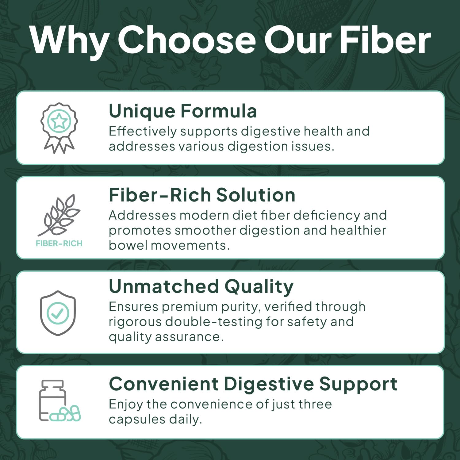 Packaging and product label of Organics Ocean Better Fiber