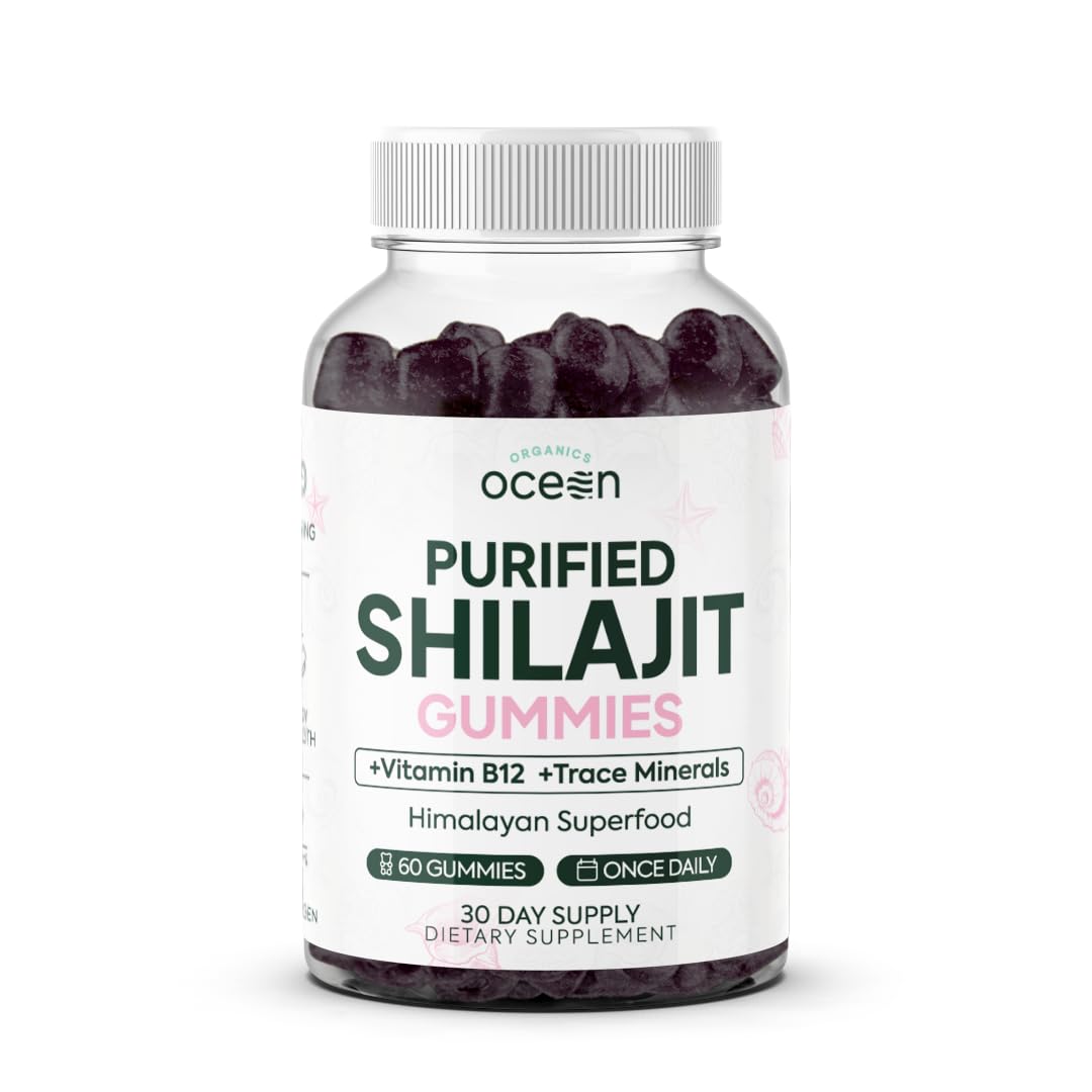 Bottle of Organics Ocean Shilajit Gummies