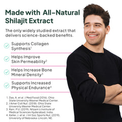 Ingredients panel for Organics Ocean Shilajit Gummies