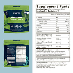 Close-up of Organifi GO Packs travel sachets ready to use