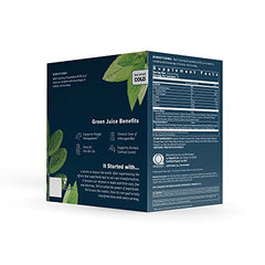Front packaging label of Organifi GO Packs highlighting organic vegan greens