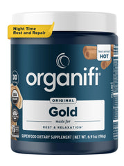 Front view of Organifi Gold packaging