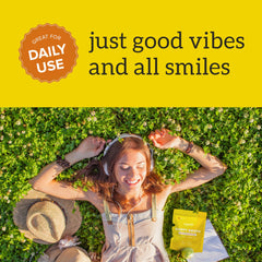 Vegan and gluten-free label for Happy Drops