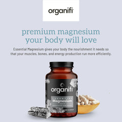 Label showing 150mg magnesium per serving