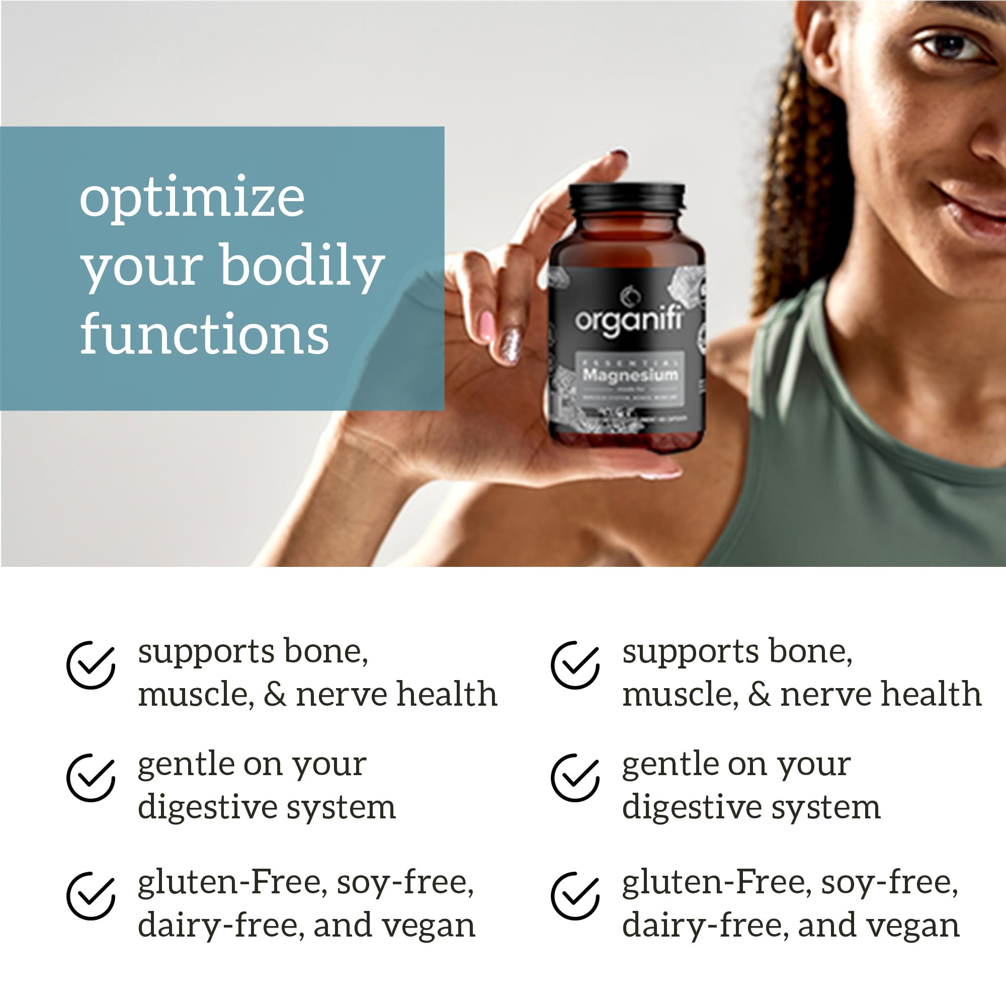 Gentle-on-stomach, highly absorbable magnesium glycinate capsules