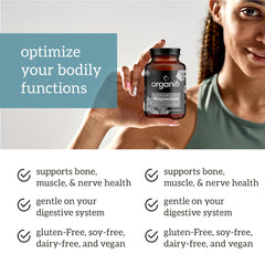Gentle-on-stomach, highly absorbable magnesium glycinate capsules