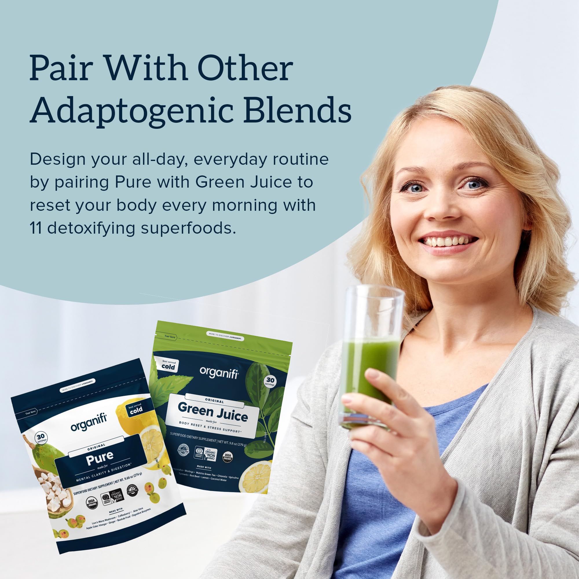 Digestive support ingredients in Organifi Pure