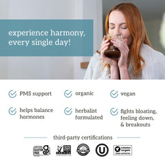 Serving Organifi Harmony as a hot beverage