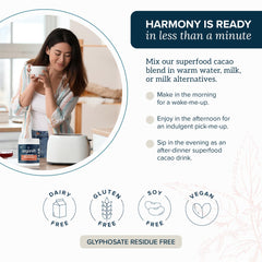 Close-up of Organifi Harmony's 12 ingredients