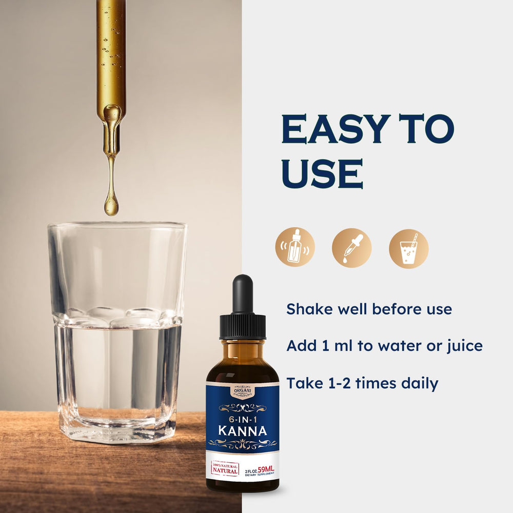 Liquid tincture being added to water