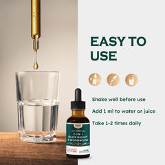 Liquid drops being prepared to mix with water