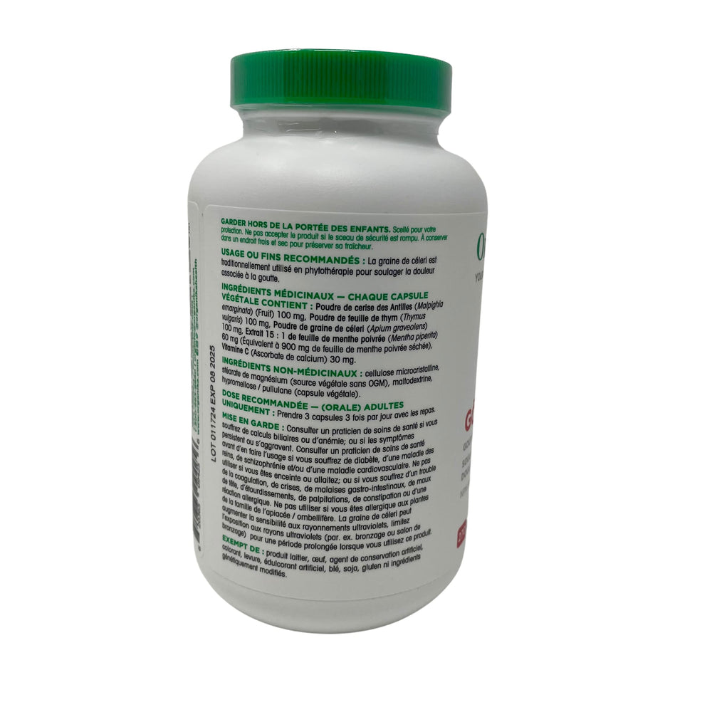 Organika Goutrin 270 Vegetarian Capsules bottle - image 3