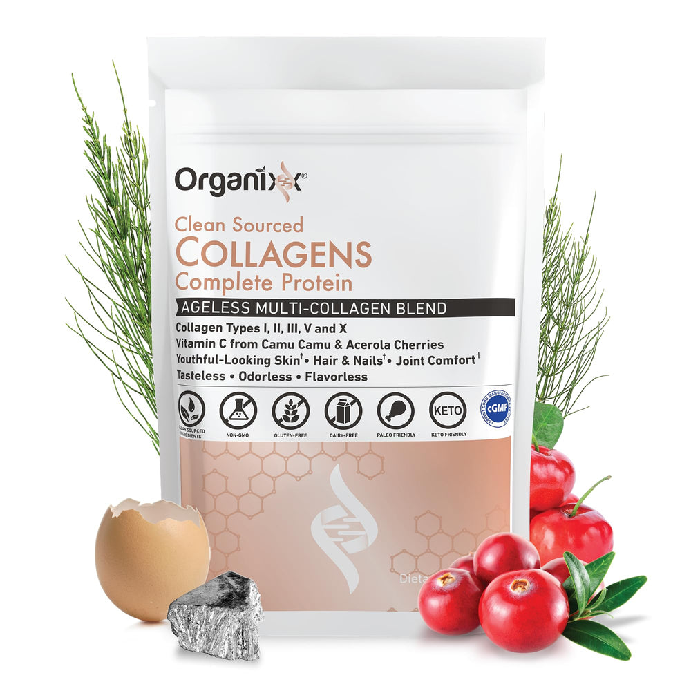 Organixx Collagen Peptides bottle and packaging
