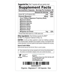 Organixx Magnesium 7 soft capsules ready to take with water.
