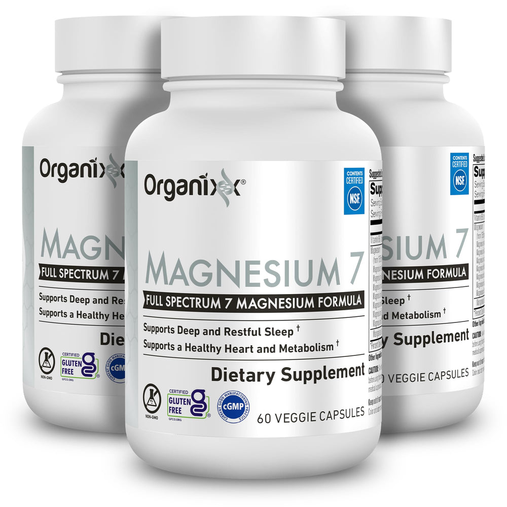 Organixx Magnesium 7 supplement bottle front view
