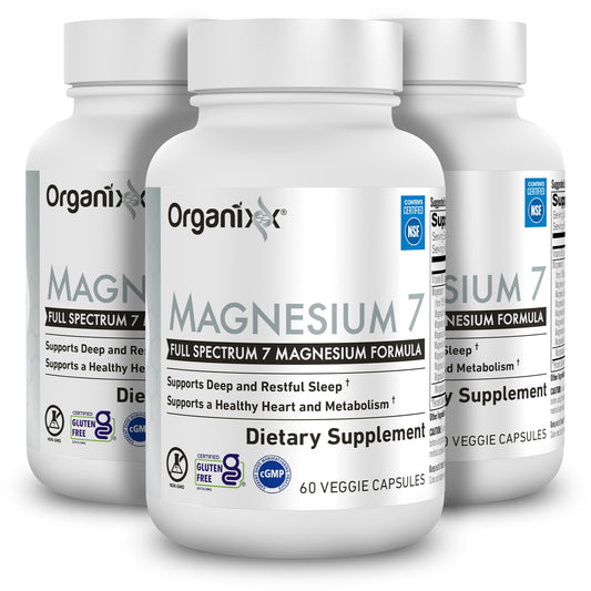 Organixx Magnesium 7 supplement bottle front view