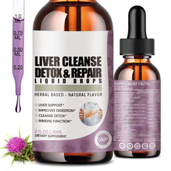 ORGEUOS 2 pack liver cleanse detox drops bottle front view