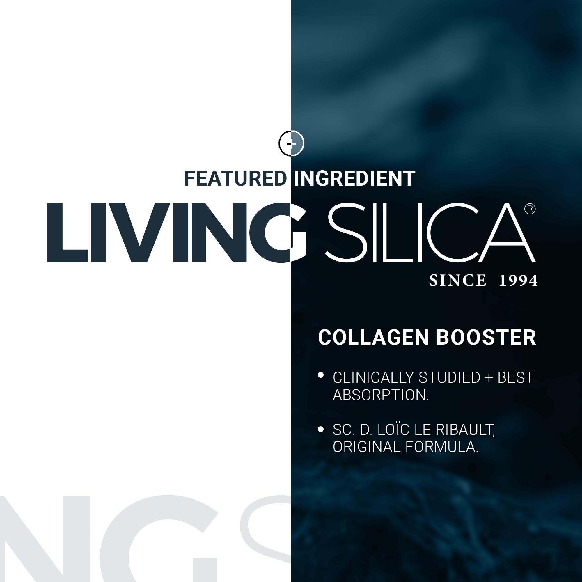 Healthy hair and nails concept with silica capsule