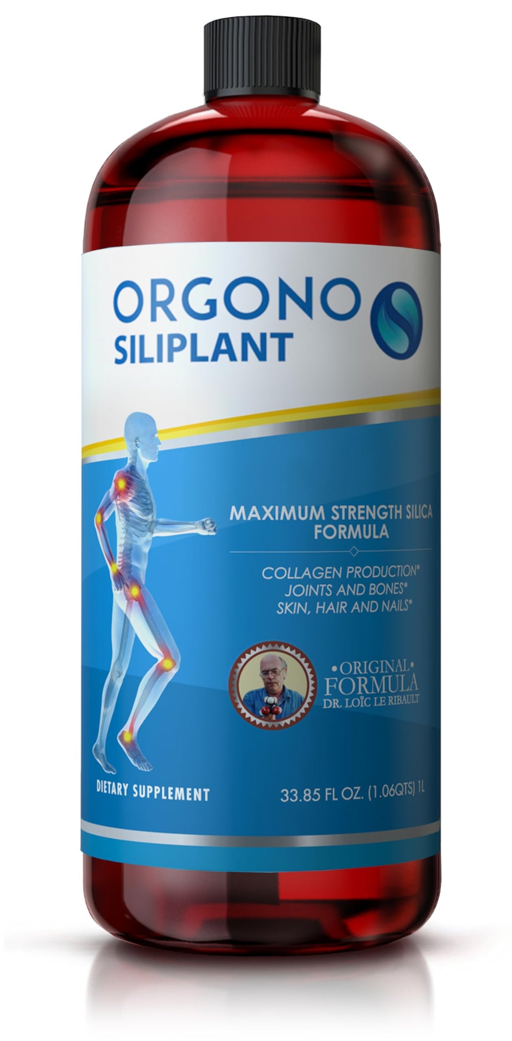 Orgono Living Silica Siliplant bottle and label