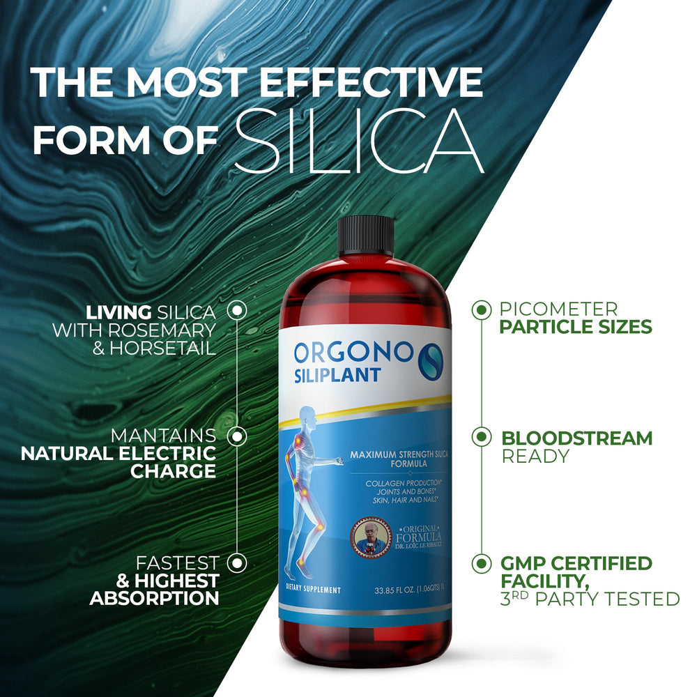 Silicon-based Living Silica supplement ingredient close-up