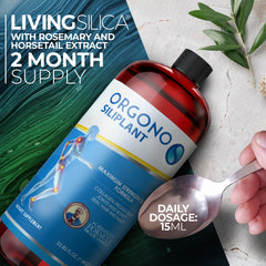 Orgono Living Silica Siliplant glow-focused image suggesting healthier skin and nails.